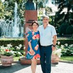 In curtea Universitatii in 2017, la 10 ani de la terminarea facultatii