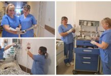 Mama și fiica – asistente medicale într-o echipă