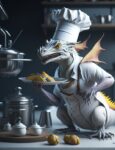 Leonardo_Diffusion_Dragon_as_chef_wearing_white_chefs_hat_and_1