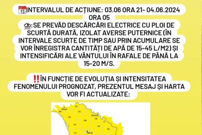 Avertizare meteo