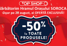 Soroca sărbătorește, iar Top Shop sărbătorește alături de tine!