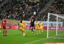 Cu doi soroceni în primii 11, selecționata Republicii Moldova la fotbal a fost învinsă de selecționata României