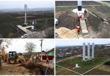 În șapte localități din raionul Soroca avansează lucrările de construcție-montaj a rețelelor de alimentare cu apă potabilă din Nistru