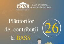 Astăzi este termenul limită de declarare şi de plată a contribuţiilor de asigurări sociale de stat obligatorii la bugetul asigurărilor sociale de stat