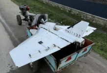 Dronă prăbușită la Sângerei, cărată cu motoblocul: Seamănă cu aparatul găsit la Florești