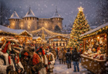 „Iarmarocul de Crăciun” a început la Soroca: tradițiile prind viață chiar acum, în Piața Libertății / VIDEO