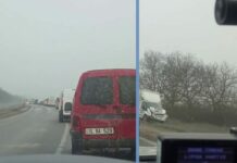 Pericol pe șosea între Gura Camencii și Soroca. Carosabilul s-a transformat într-un patinoar