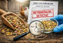 Inspectorii ANSA au depistat prezența metronidazolului la oa fermă autohtonă