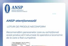 Apă de parfum, produs de S.A. „Viorica-Cosmetic”, interzisă pentru că conține substanțe interzise