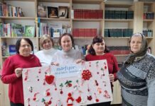 Atelier de mărțișoare la Clubul „Senior 50+”, desfășurat la Biblioteca Filiala nr. 4 Soroca