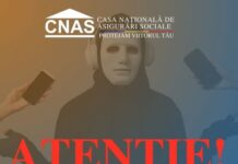 Casa Națională de Asigurări Sociale: Manifestați prudență și să nu oferiți date personale sau bancare unor persoane necunoscute