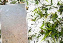 Imaginile surprinse în Moara de Piatră, unde a plouat cu grindină