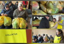 30 de pachete alimentare pentru nevăzătorii din Soroca au fost oferite în cadrul campaniei „Masa Bucuriei” / VIDEO