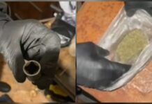 Percheziții la Drochia, droguri și o armă depistate de polițiști / VIDEO