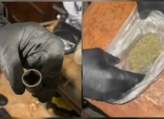 Percheziții la Drochia, droguri și o armă depistate de polițiști / VIDEO