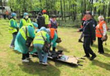 Aplicații de Protecție Civilă desfășurate în satul Dubna / GALERIE FOTO
