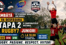 Soroca găzduiește etapa a II-a a Campionatului Național de Rugby 7 pentru juniori