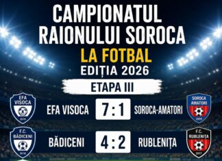 Și din nou scoruri de hochei în Campionatul raionului Soroca la fotbal
