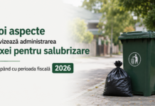 Noi aspecte ce vizează administrarea taxei pentru salubrizare începând cu perioada fiscală 2026