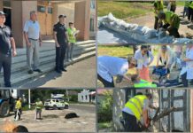 Aplicații practice de protecție civilă desfășurate în satul Slobozia-Cremene / VIDEO
