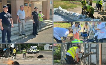 Aplicații practice de protecție civilă desfășurate în satul Slobozia-Cremene / VIDEO