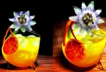 Cum faci un spritz de vară cu arome exotice – fructul pasiunii, falernum și romul agricol se mixează perfect cu un prosecco