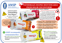 Au fost identificate loturi neconforme de șervețele umede pentru bebeluși